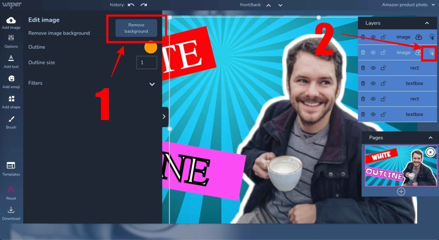 How to remove the background in wiper.ai&nbsp;